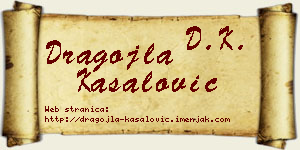 Dragojla Kasalović vizit kartica